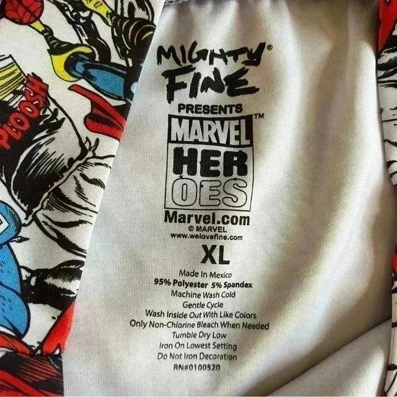 Mighty Fine Marvel Heroes Pull On BodyCon Mini Skirt Misses Size XL - Picture 4 of 7